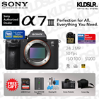 Sony a7 III Mirrorless Camera (Body Only) (Sony Malaysia Warranty) (Extra Sony NP-FZ100 Battery) (A7III)